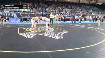 Girls-155 lbs Cons. Semi - Mia Hickox, Ada Forest Hills Eastern (Girls) vs Harleigh Toepfer, Portage Northern (Girls)