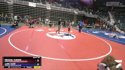 56 lbs Quarterfinal - Michael Turner, Green River Grapplers Wrestling vs Luke Haar, Douglas Wrestling Club