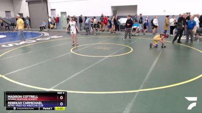 110 lbs Rr1 - Rebekah Carmichael, Bethel Freestyle Wrestling Club vs Madison Cottrell, Pioneer Grappling Academy