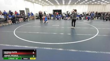 142 lbs Finals (2 Team) - Sophia Michals, Saint Michael/Albertville vs Dezerai Puffe, Bemidji