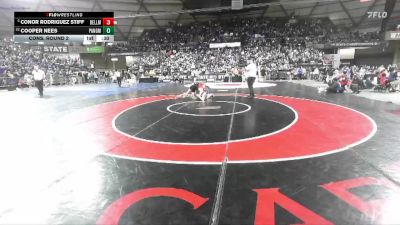 Boys 2A 150 lbs Cons. Round 2 - Cooper Nees, Port Angeles vs Conor Rodriguez Stiff, Bellingham