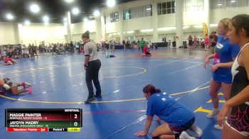 130 lbs Semis & Wb (16 Team) - Maggie Painter, Nebraska Widow Makers vs Jaydyn Madry, Indiana Smackdown Girls