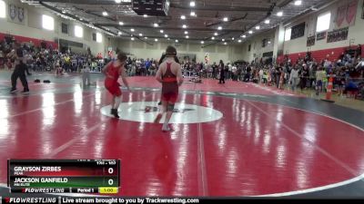 102 lbs Cons. Round 5 - Grayson Zirbes, PEAK vs Jackson Ganfield, MN Elite