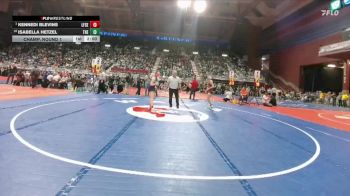 105 lbs Champ. Round 1 - Kennedi Blevins, Lingle-Ft. Laramie/Southeast vs Isabella Hetzel, Thermopolis