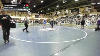 215 lbs Champ. Round 2 - Jesus Hernandez, Bishop Amat vs Devyn Perez, Clovis East