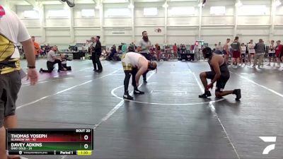 285 lbs Round 5 (8 Team) - Thomas Yoseph, Glasgow WA vs Davey Adkins, Ohio Gold