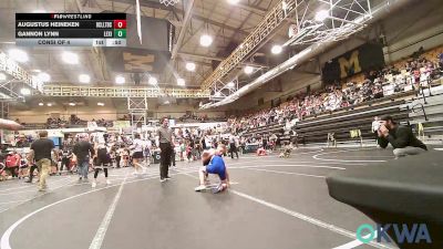 88-96 lbs Consi Of 4 - Augustus Heineken, Bridge Creek Youth Wrestling vs Gannon Lynn, Lexington Wrestling Club