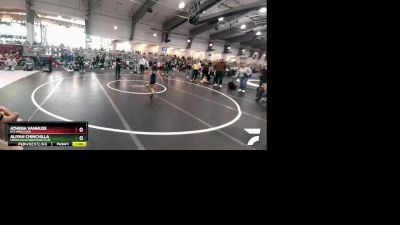 46 lbs Cons. Semi - Athena VanHuss, NTX Wrestling vs Aliyah Chinchilla, Spring Klein Wrestling Club