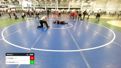 111 lbs Rr Rnd 1 - Caleb Anger, Litchfield NH vs Devon Paradis, Wolfpack Youth Wrestling