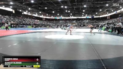 132 lbs Cons. Round 2 - Gunnar Bleeker, Douglas vs Korbyn Sena, Nampa