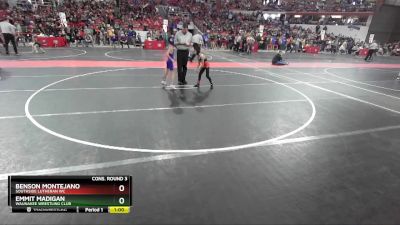 57 lbs Cons. Round 3 - Benson Montejano, Southside Lutheran WC vs Emmit Madigan, Waunakee Wrestling Club