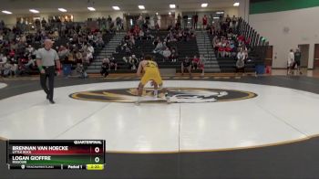 149 lbs Quarterfinal - Brennan Van Hoecke, Little Rock vs Logan Gioffre, Missouri