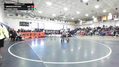 170 lbs Champ. Round 1 - Brooklyn Bittner, Rio Mesa vs Daniela Tapia, Paramount