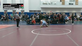 165 lbs Champ. Round 3 - Morgan Schwarz, St Joseph Metuchen vs Colton Quinn, Christian Brothers Academy