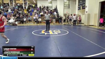 134 lbs Quarterfinal - Logan Winter, St James vs Joseph Rodriguez, Montgomery Catholic Prep School