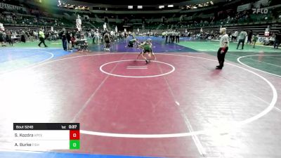 88 lbs Consolation - Samantha Kozdra, Apex vs Addison Burke, Fightin Irish Wrestling Club