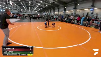 41 lbs Quarterfinal - Clark White, Texas Elite Wrestling Club vs Luis Lopez, Maverick Elite Wrestling Club