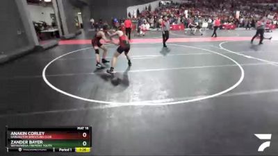 145 lbs Cons. Round 3 - Zander Bayer, Weyauwega-Fremont Youth vs Anakin Corley, Darlington Wrestling Club