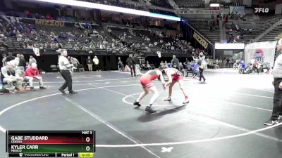 144 Class 2 lbs Cons. Round 2 - Gabe Studdard, Odessa vs Kyler Carr, Mexico