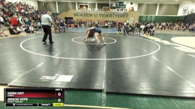 157 lbs Cons. Round 5 - Aiden Ivey, Forks vs Gideon Hope, Mount Vernon