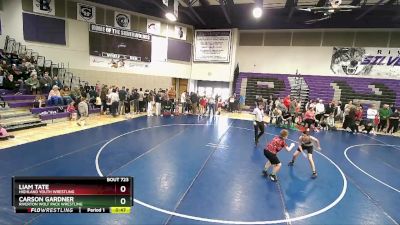 85 lbs Cons. Semi - Carson Gardner, Riverton Wolf Pack Wrestling vs Liam Tate, Highland Youth Wrestling