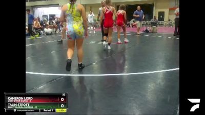 120 lbs Placement (4 Team) - Talin Strott, BHWC/ Florida Supreme vs Cameron Lord, Lady Gator Dawgs