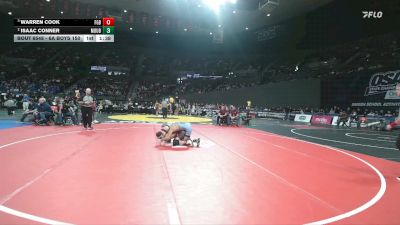 6A Boys 150 lbs Semifinal - Warren Cook, Forest Grove Boys vs Isaac Conner, Mountainside Boys
