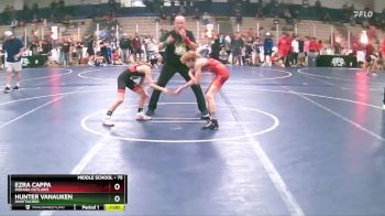 75 lbs Cons. Round 1 - Ezra Cappa, Indiana Outlaws vs Hunter VanAuken, Unattached