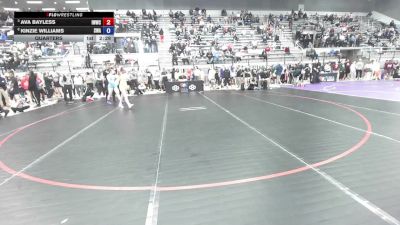 53 kg Quarters - Ava Bayless, Iowa Womens Wrestling Club vs Kinzie Williams, Sanderson Wrestling Academy