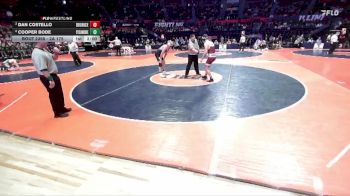 2A 175 lbs Cons. Semi - Cooper Bode, Sycamore (H.S.) vs Dan Costello, Chicago (Brother Rice)