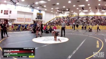 132 lbs Champ. Round 2 - Caleb Williams, Simi Valley vs Dylan Guillermo, Palm Desert