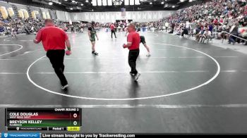 190 lbs Champ. Round 2 - Cole Douglas, West Bend West vs Breyson Kelley, Florence