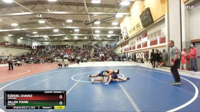 106 lbs Champ. Round 2 - Ezekiel Chavez, Safford vs Dillen Mann, Payson