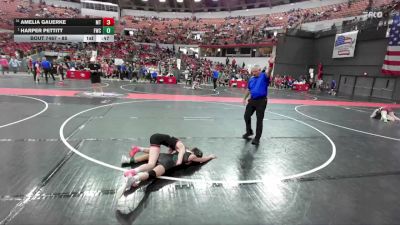 85 lbs Cons. Semi - Amelia Gauerke, Marathon/Underwood Trained vs Harper Pettitt, Freedom Wrestling Club