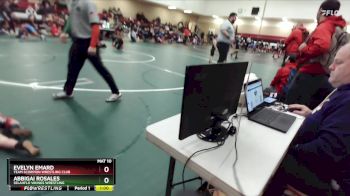 84-92 lbs Round 1 - Evelyn Emard, Team Scorpion Wrestling Club vs Abbigai Rosales, SelahFlo Vikings Wrestling