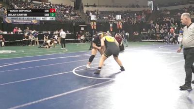 235 lbs Consi Of 16 #2 - Alicia Espinoza, Central Valley (SJ) vs Leilah Carter, Cabrillo (CS)