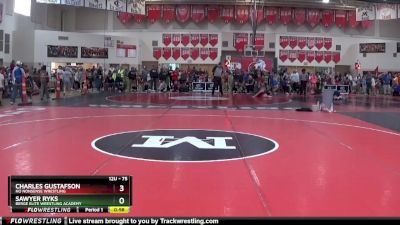 75 lbs Champ. Round 2 - Sawyer Ryks, Berge Elite Wrestling Academy vs Charles Gustafson, No Nonsense Wrestling