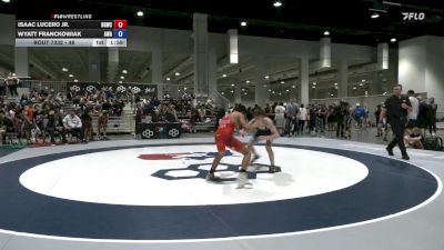 57 lbs Cons. Round 3 - Isaac Lucero Jr., Big Game Wrestling Club vs Wyatt Franckowiak, Askren Wrestling Academy