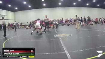 195 lbs Round 2 (4 Team) - Kaleb Davis, Tar River vs Tayshaun Glover, Invictus Wrestling Club