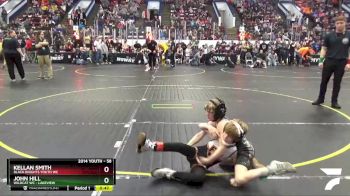 58 lbs Champ. Round 1 - John Hill, Wildcat WC - Lakeview vs Kellan Smith, Black Knights Youth WC