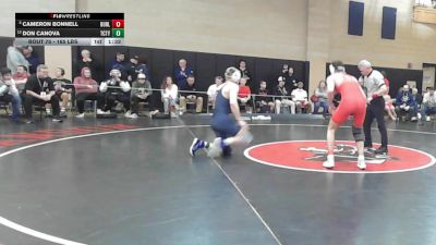 165 lbs Round Of 16 - Cameron Bonnell, Burlington vs Don Canova, Tri-County