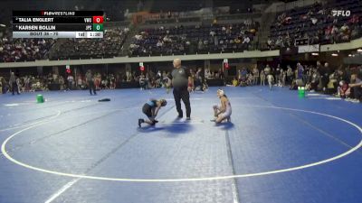 70 lbs Round 2 - Talia Englert, Viking Wrestling Club vs Karsen Bollin, Jack Pine Savage