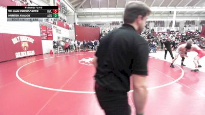 150 lbs Semifinal - William Emendorfer, Baylor School vs Hunter Avalos, All Saints Episcopal