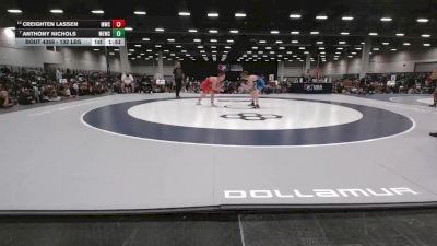 132 lbs 1st Place Match - Creighten Lassen, MWC Wrestling Academy vs Anthony Nichols, MN Elite Wrestling Club