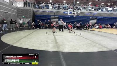 95 lbs Quarterfinal - Harper Eldred, Grizzly Wrestling Club vs Kennedy Victorino, Boise Youth Wrestling