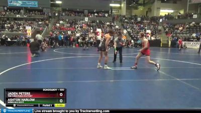 130 lbs Champ. Round 1 - Jaden Peters, The Wrestling Factory vs Ashton Harlow, Nebraska Boyz