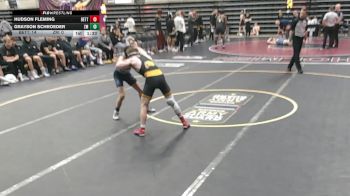 107 lbs Semis & 1st Wrestleback (8 Team) - Grayson Schroeder, Zumbrota-Mazeppa, MN vs Hudson Fleming, Bettendorf, IA