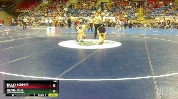 115 lbs Champ. Round 1 - Olivia Johs, West Fargo United vs Bailey Schmitt, Bismarck