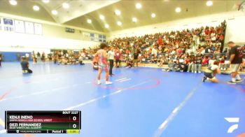 144 lbs Champ. Round 1 - Kenji Ineno, Santa Monica High School Wrest vs Dezi Fernandez, Bear Wrestling Academy