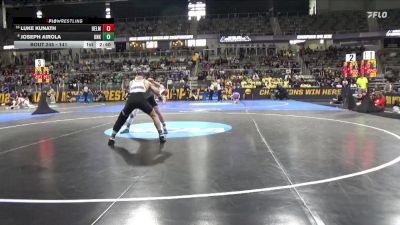 141 lbs Cons. Round 3 - Luke Kunath, Belmont Abbey vs Joseph Airola, Neb.-Kearney